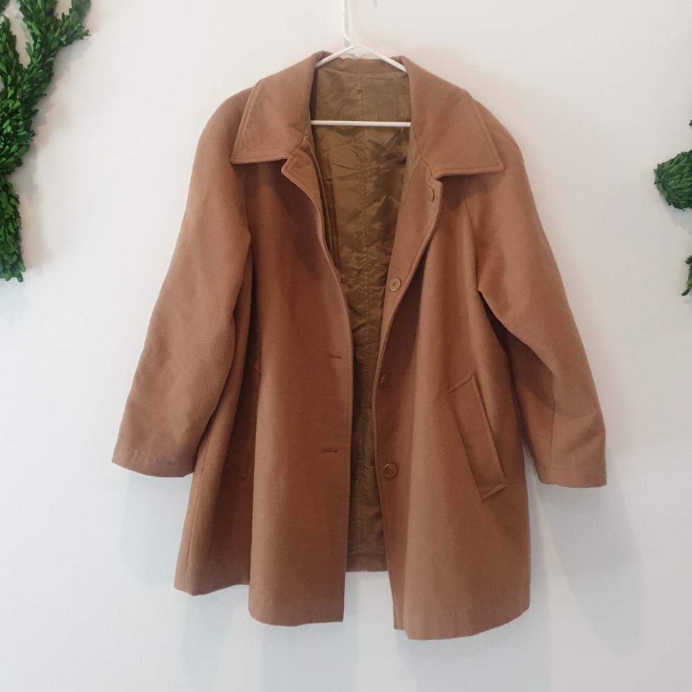 Vintage camel wool coat